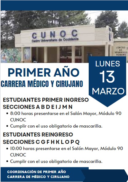 Atención Primer Ingreso - Medicina CUNOC